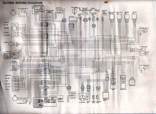 1982 Yamaha Virago 750 Wiring Diagram - 1982 Yamaha Virago 750 Wiring